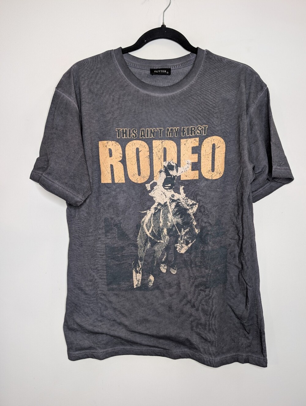 "This Ain't My First Rodeo" Graphic Tee Western Cowgirl Rodeo Shirt - Picture 2 of 4